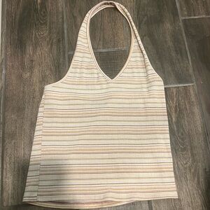 American Eagle striped halter top